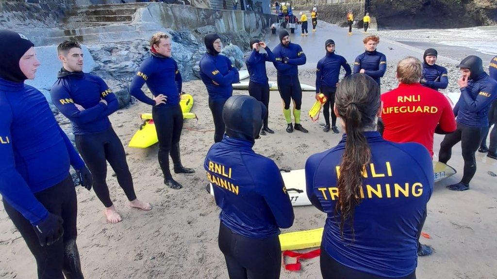 Lifeguards during training induction
