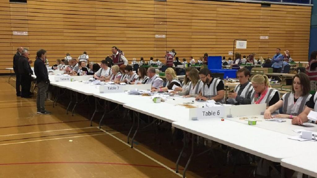 Votes being counted in Stoke-on-Trent