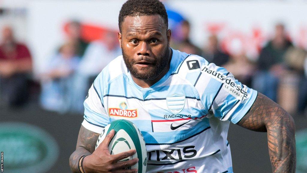 Virimi Vakatawa in action for Racing 92