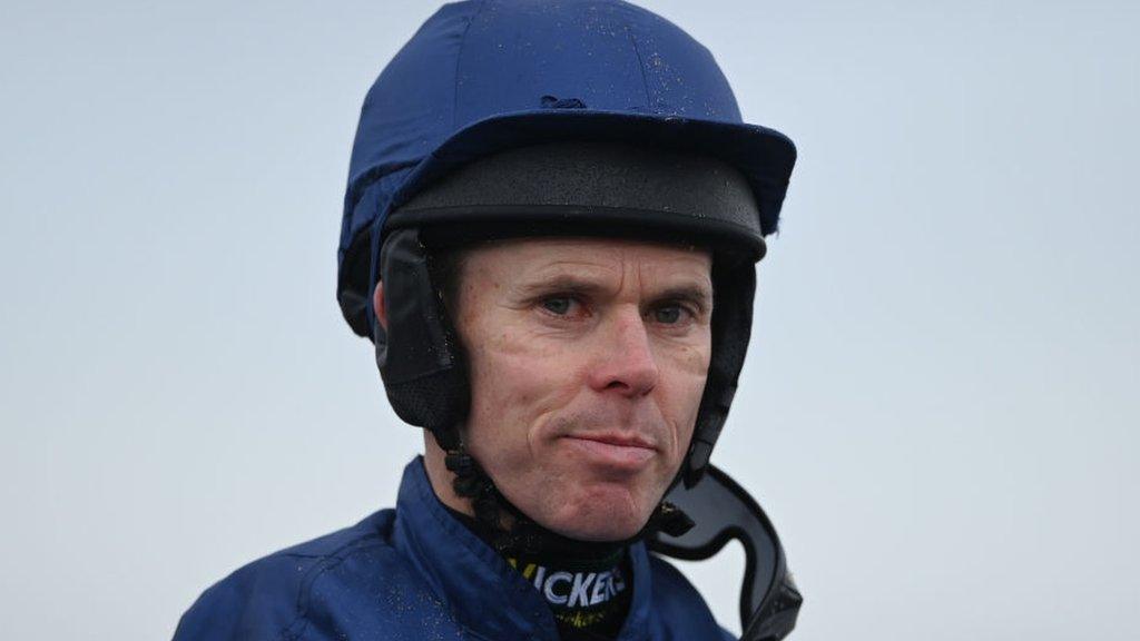 Jockey Graham Lee at Southwell Racecourse