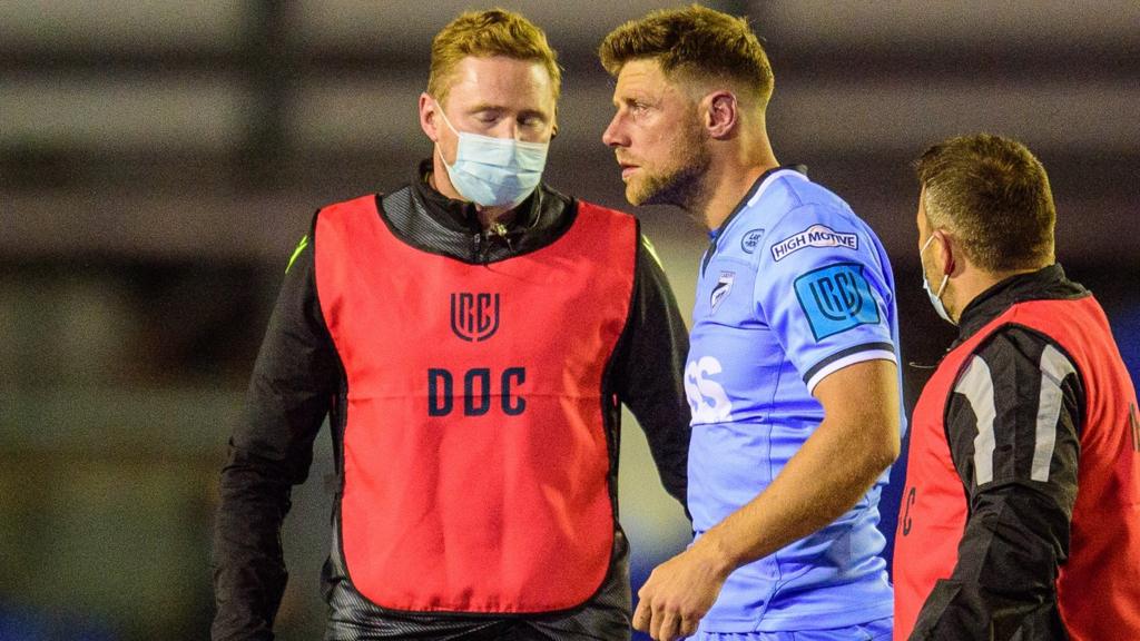Rhys Priestland has to go off early on against Connacht