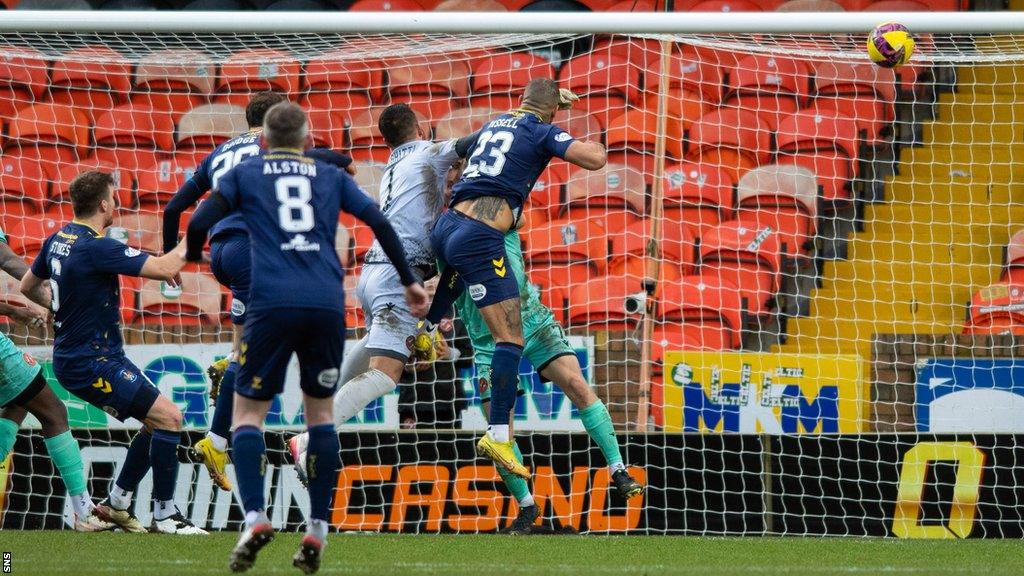 Kyle Vassell heads Kilmarnock in front