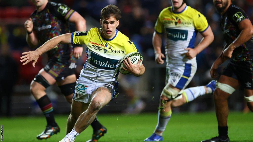 French international winger Damian Penaud scored two of Clermont's four tries at Ashton Gate