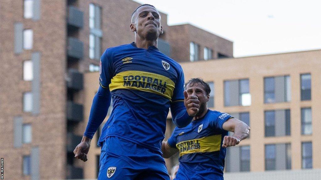 Ali Al Hamadi has scored seven goals for AFC Wimbledon this season