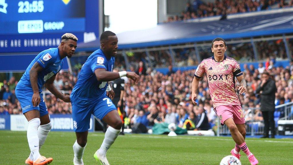 Birmingham City players during their 1-0 win over Leeds United at St Andrew's