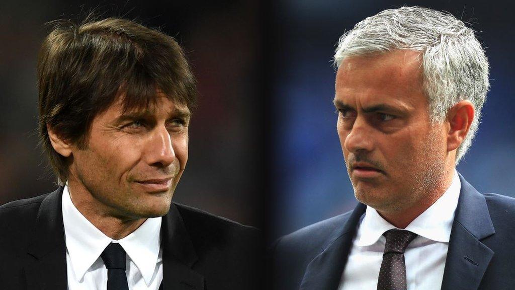 Antonio Conte and Jose Mourinho