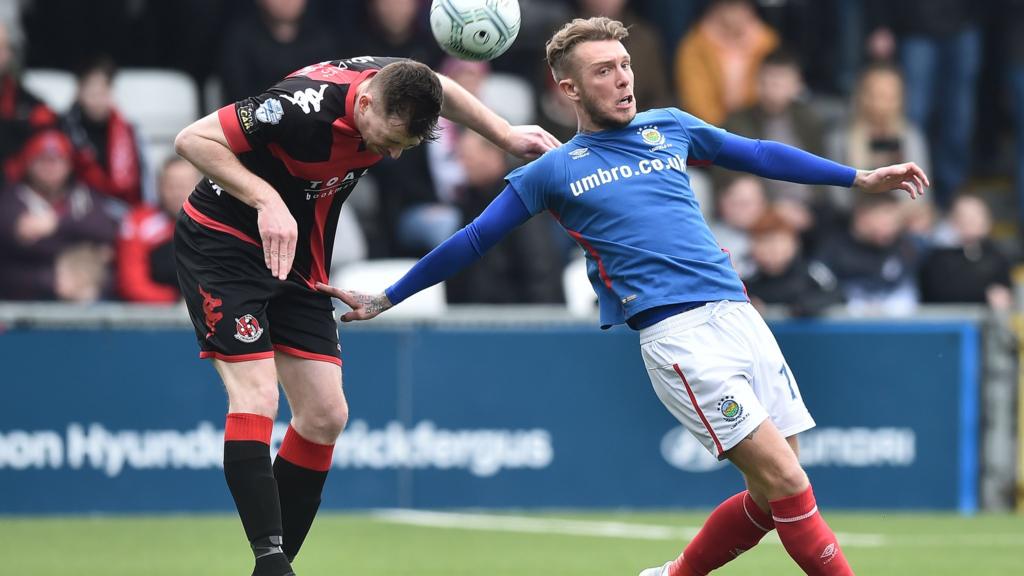 Action from Crusaders against Linfield