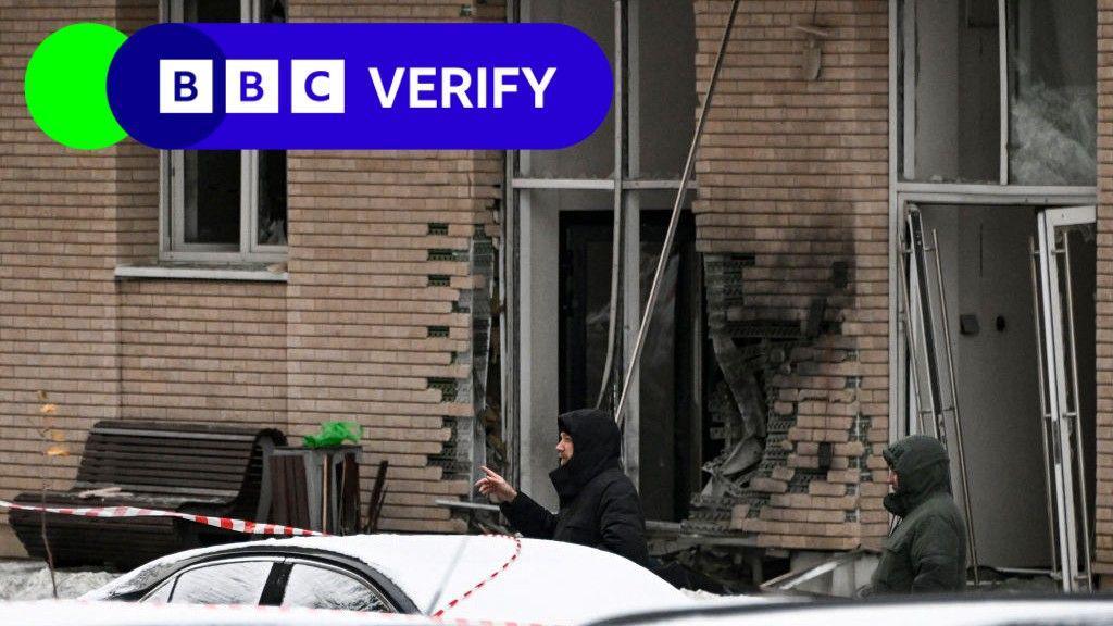 Images from the scene show extensive damage to the exterior of the building. The door is blown apart and the is serious damage to brickwork on the outside of the building. 