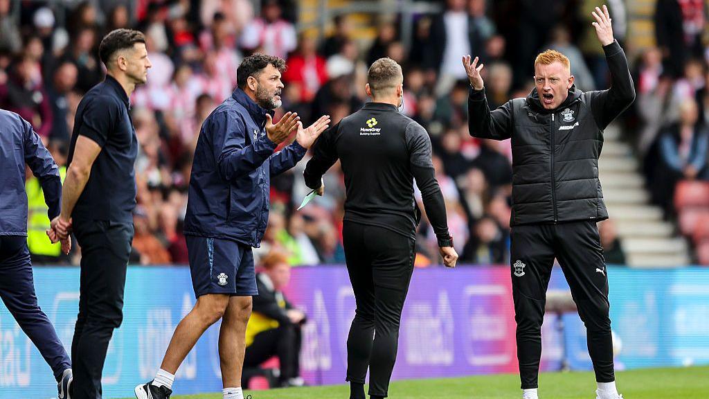 Head Coach Will Still of Southampton during the Sky Bet Championship match between Southampton and Portsmouth at St Mary's Stadium 