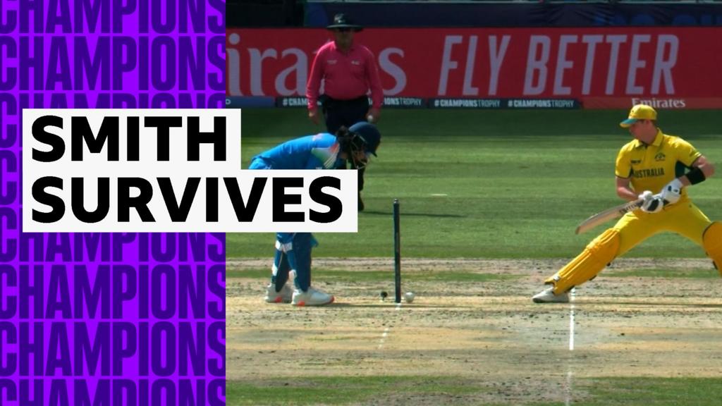 'Bosh!' - Ball hits stumps but fails to dislodge bails