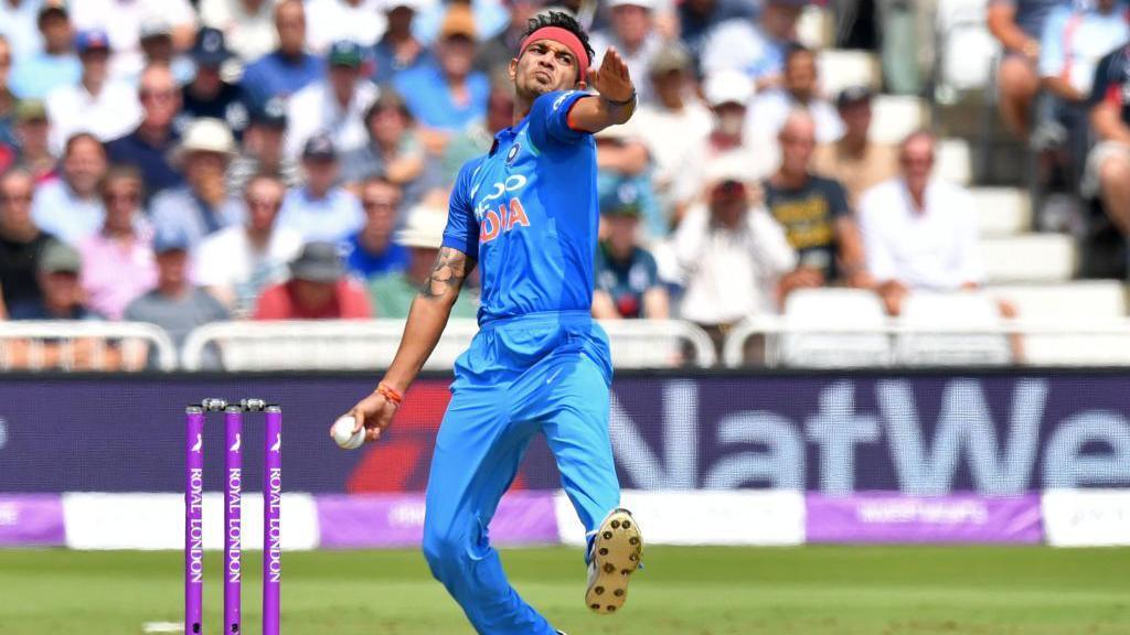 Siddarth Kaul bowling at Lord's