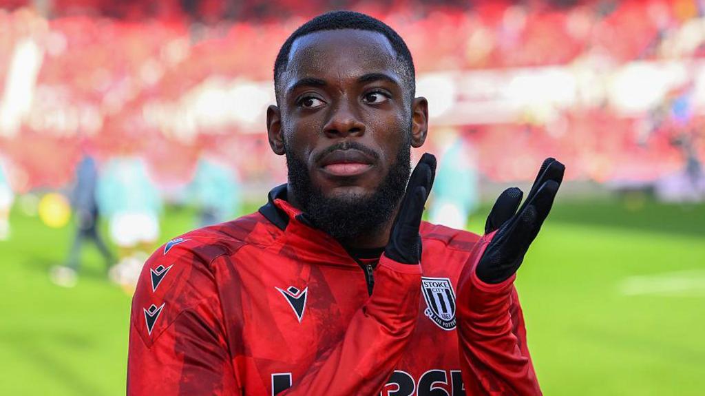 Stoke City's Junior Tchamadeu