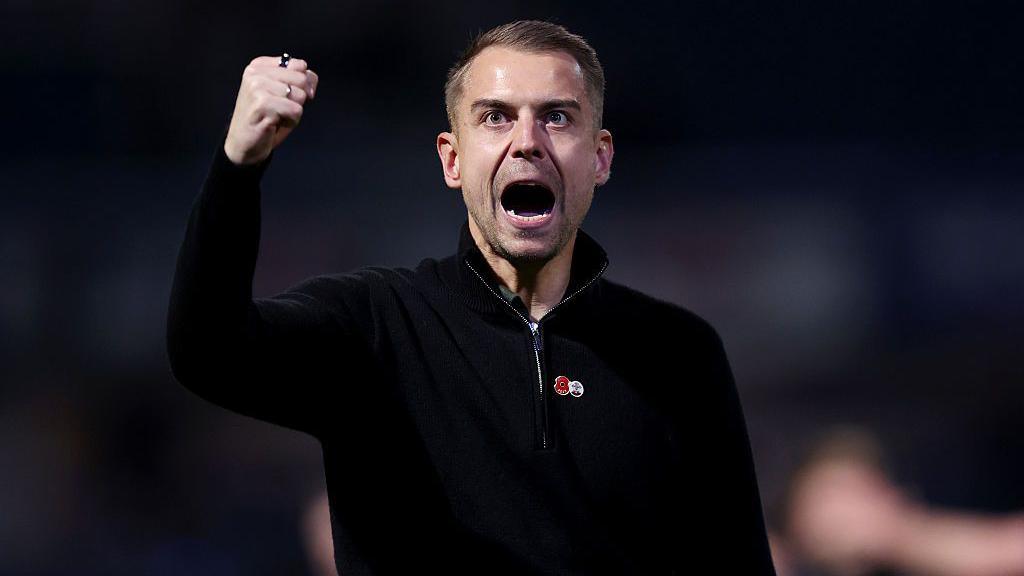 Tonda Eckert, interim head of Southampton, celebrates triumph astatine full-time against QPR