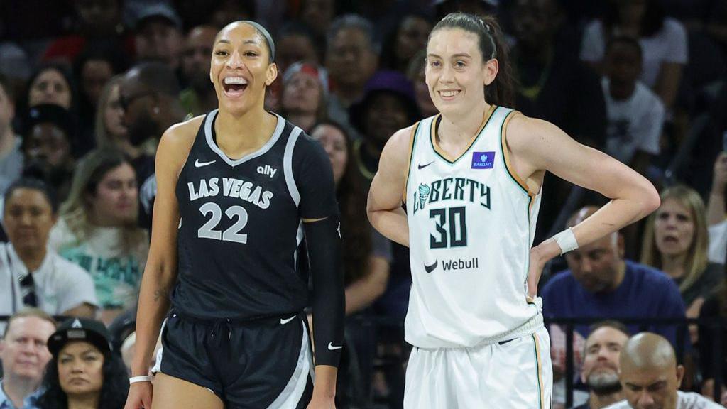 A'Ja Wilson and Breanna Stewart