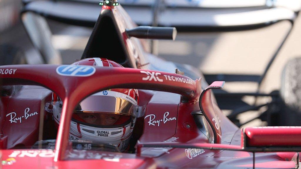 Charles Leclerc's car at the US Grand Prix