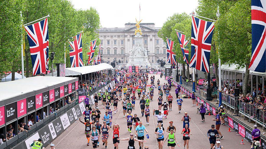 Runners approaching the finish line in 2025.