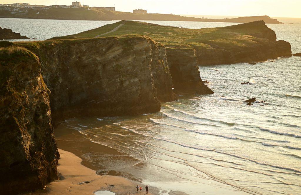 Tràigh Whipsiderry ann an Newquay.