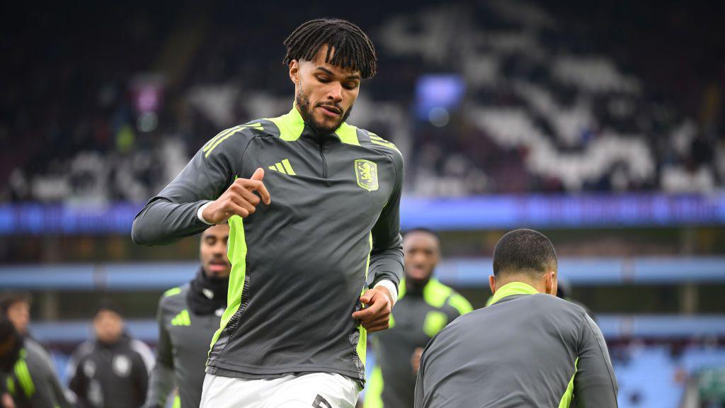 Tyrone Mings training for Aston Villa