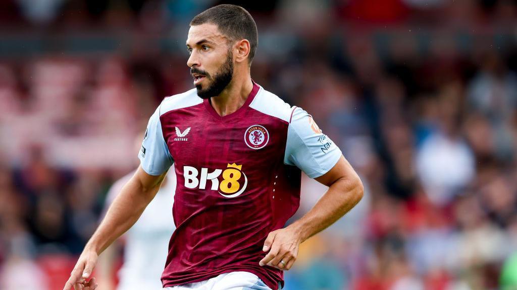 Morgan Sanson of Aston Villa in action during a pre-season friendly