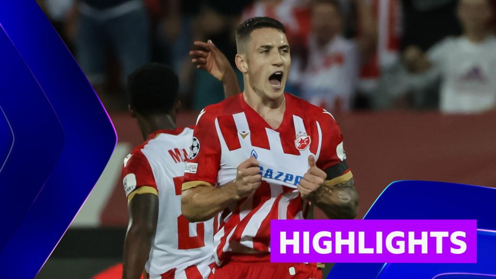 Uefa Champions League highlights: Red Star Belgrade 2-0 Bodo/Glimt (3-2 agg)