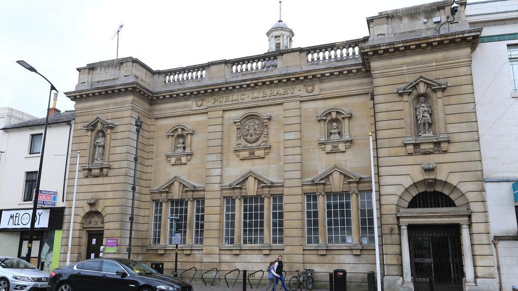 Frontage of Northamptonshire Central Library