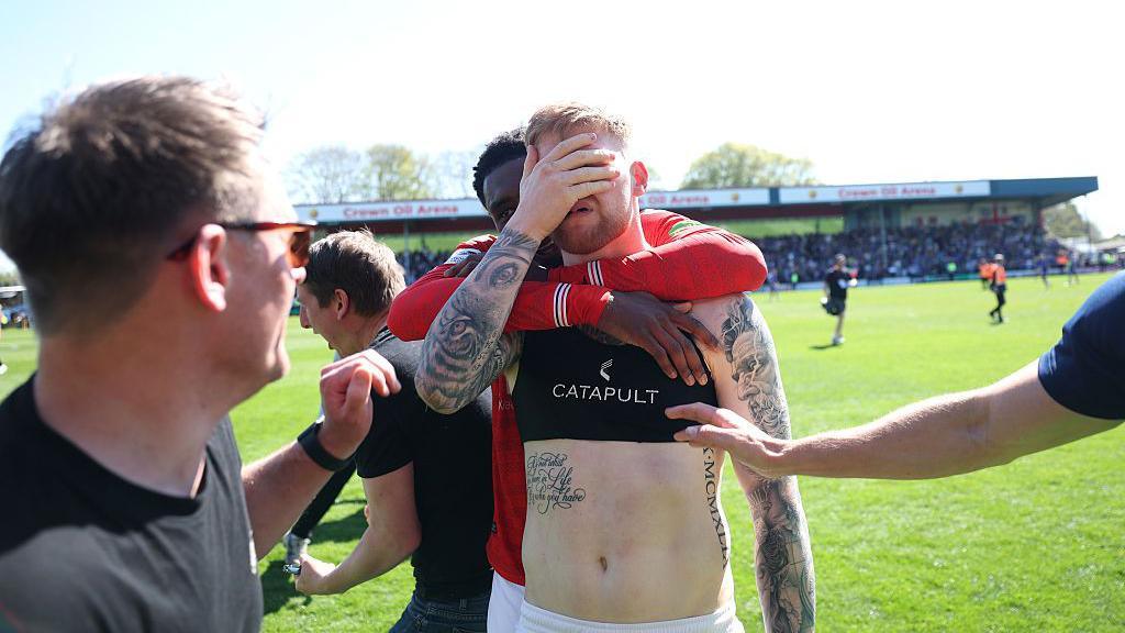York match-winner Josh Stones holds back tears
