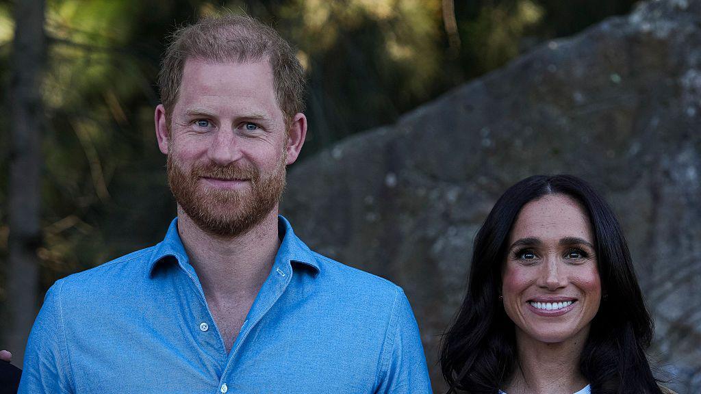 Prince Harry and his wife Meghan.