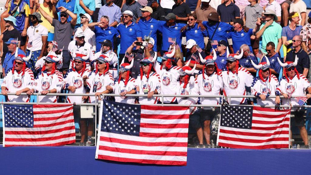 American fans at the 2023 Ryder Cup