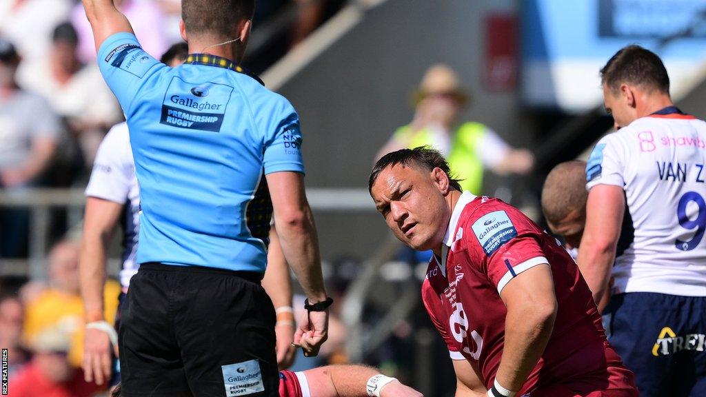 Coenie Oosthuizen featured for Sale Sharks in their Premiership final defeat by Saracens at Twickenham on Saturday