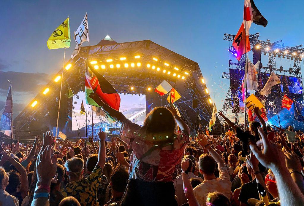 Glastonbury festival, the Pyramid Stage