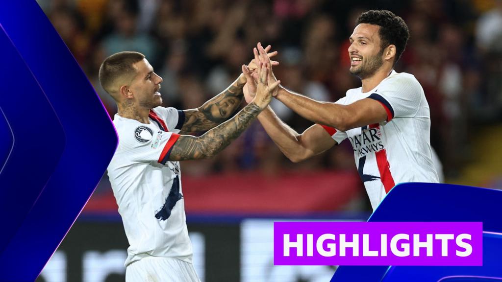 Ramos late goal gives PSG victory over Barcelona