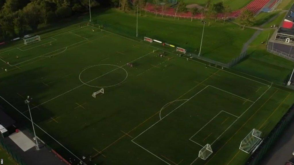 Bangor 1876 currently play at Treborth playing fields, which is part of the University