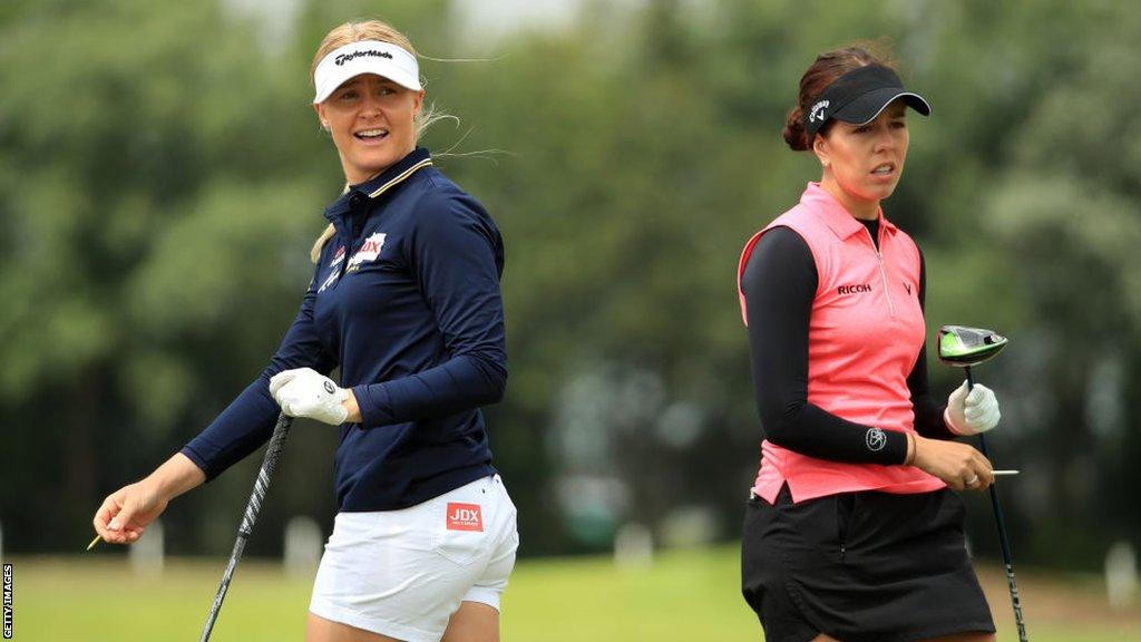 Charley Hull and Georgia Hall