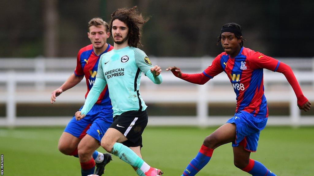 Todd Miller playing for Brighton Under-23