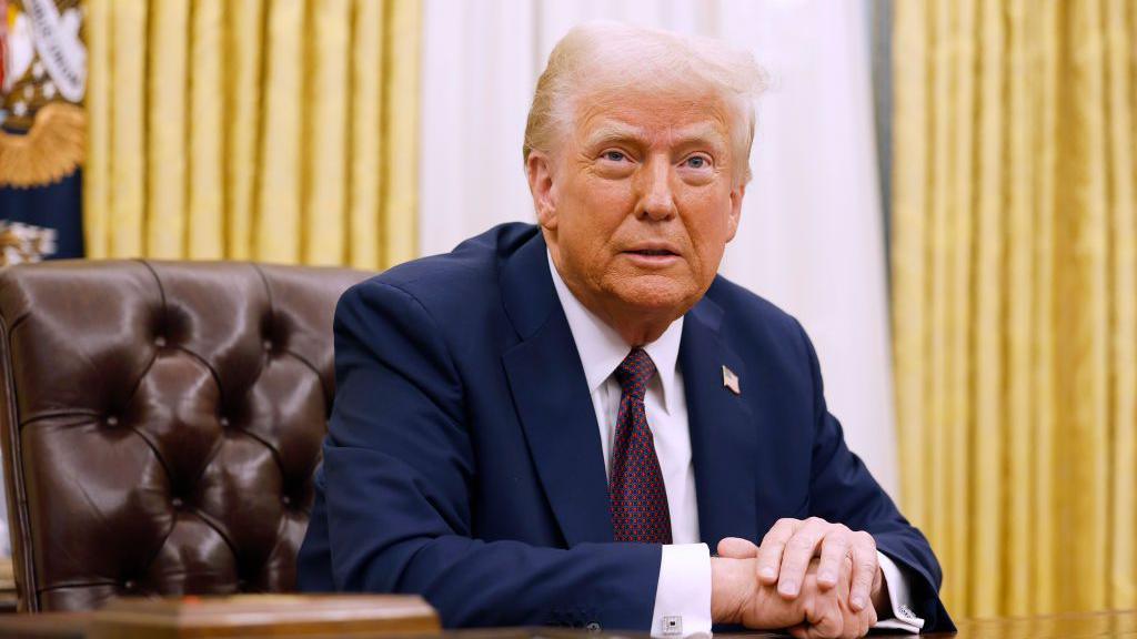 President Trump in the White House.