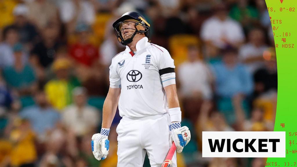 The Ashes 2025 second Test – day three: England’s Ollie Pope caught and bowled by Australia’s Michael Neser for 26 runs The Ashes 2025 second Test – day three: England’s Ollie Pope caught and bowled by Australia’s Michael Neser for 26 runs