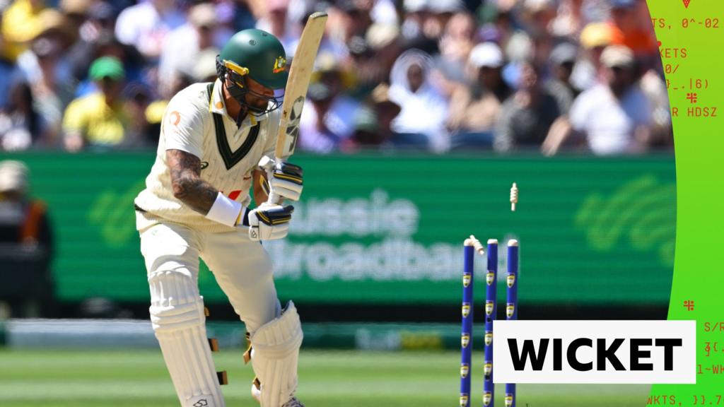 Weatherald bowled leaving a Stokes delivery