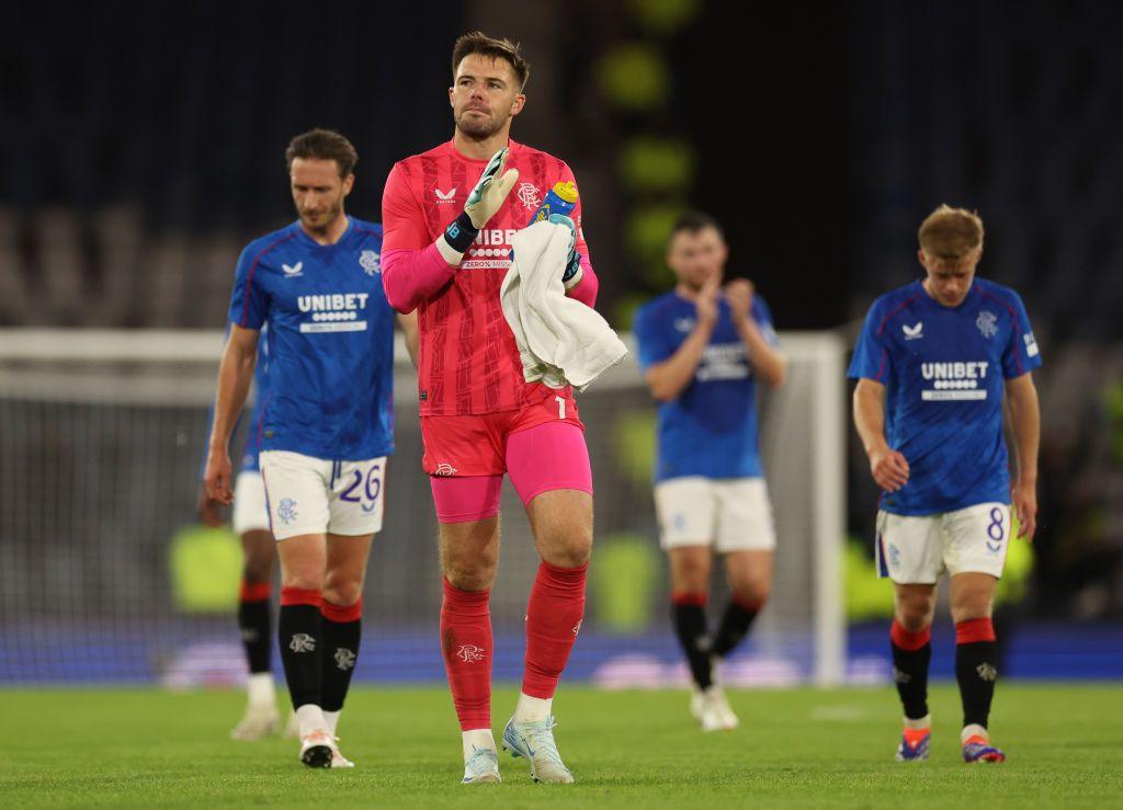 Rangers players looking sad