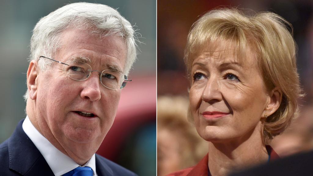 Sir Michael Fallon and Andrea Leadsom