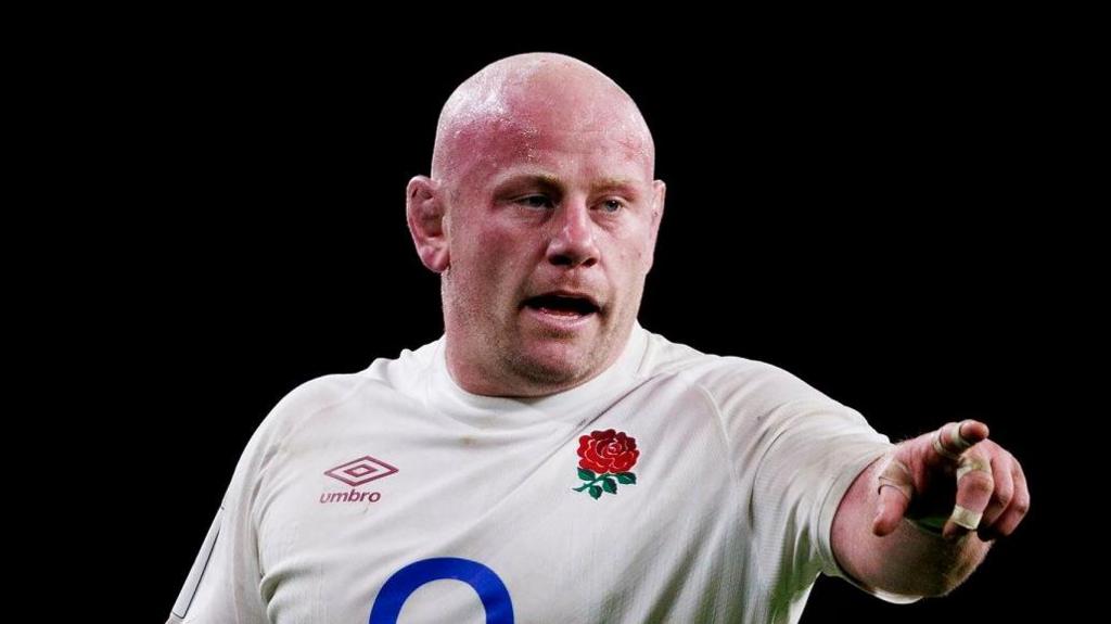 Dan Cole in action for England