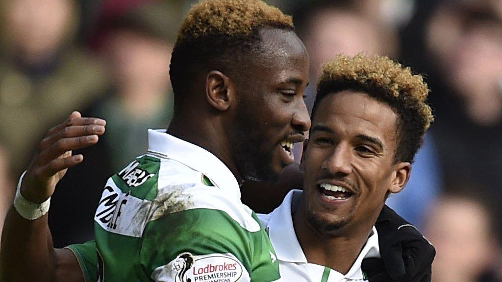 Celtic's Moussa Dembele and Scott Sinclair