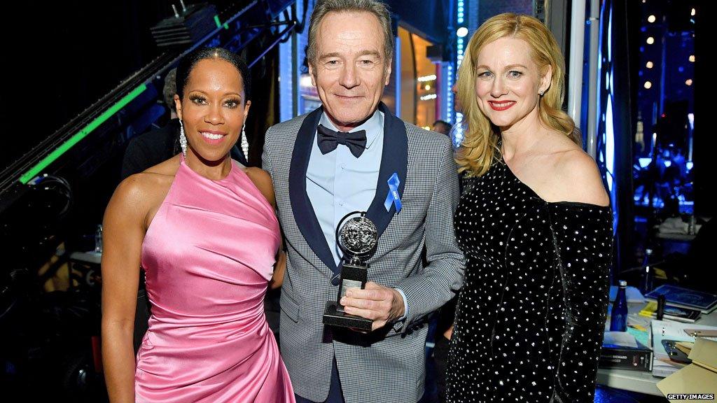 Regina King, Bryan Cranston and Laura Linney