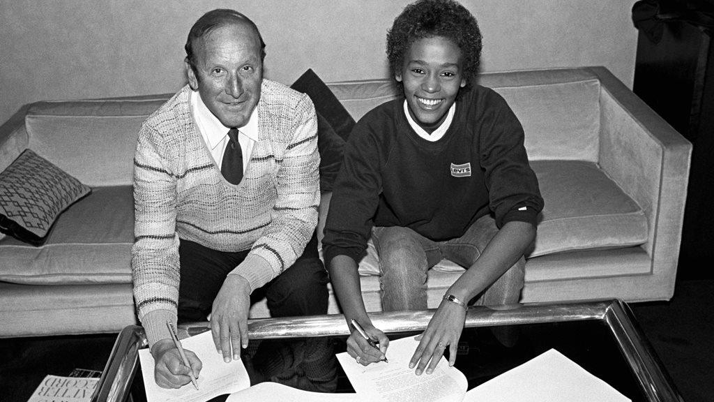 Clive Davis and Whitney Houston