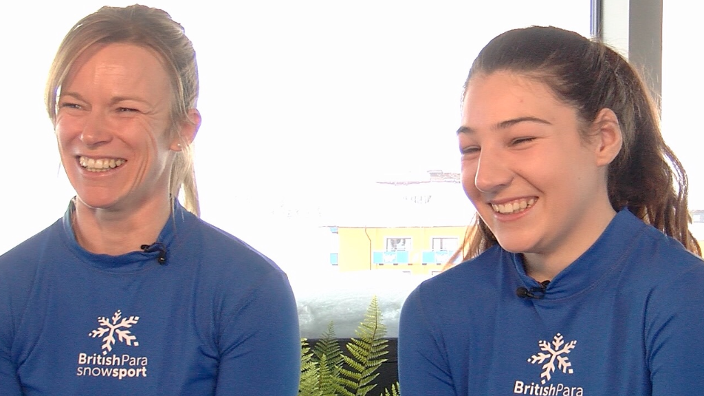 Jennifer Kehoe and Menna Fitzpatrick in jovial mood away from racing