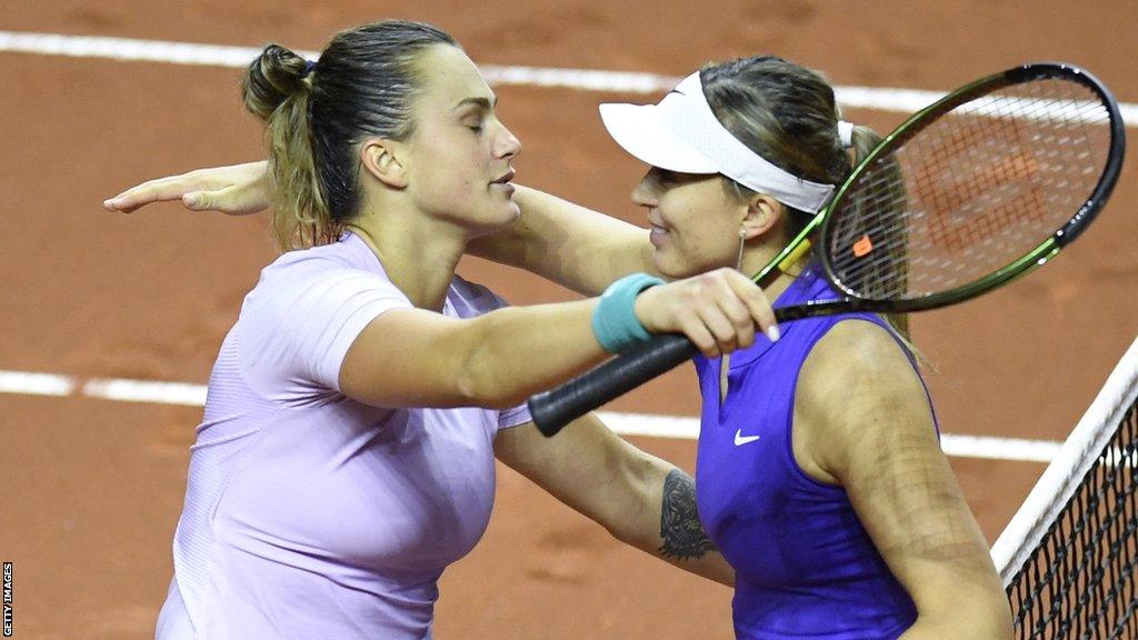 Aryna Sabalenka and Paula Badosa