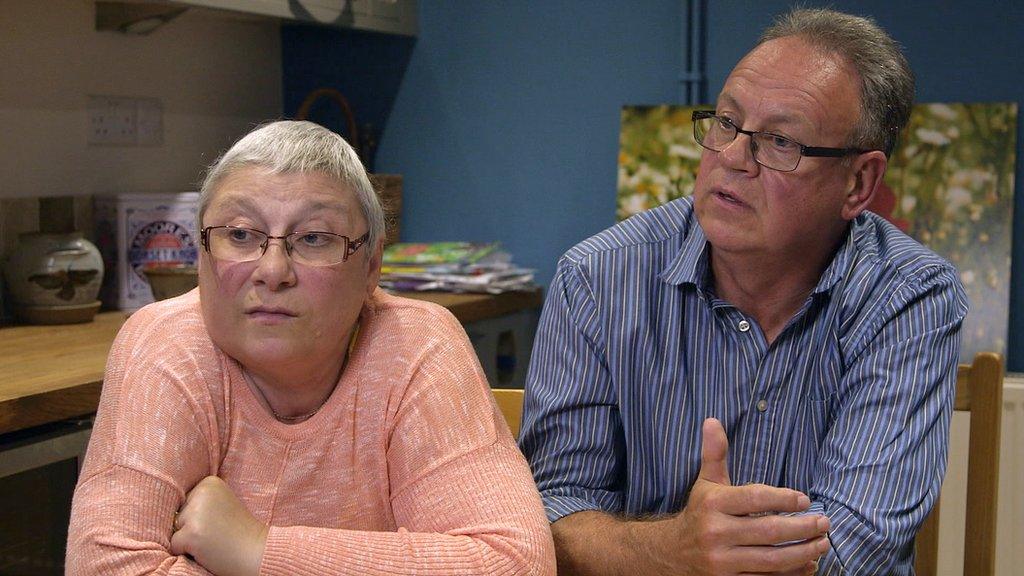 Former BHS employees Anne and Keith