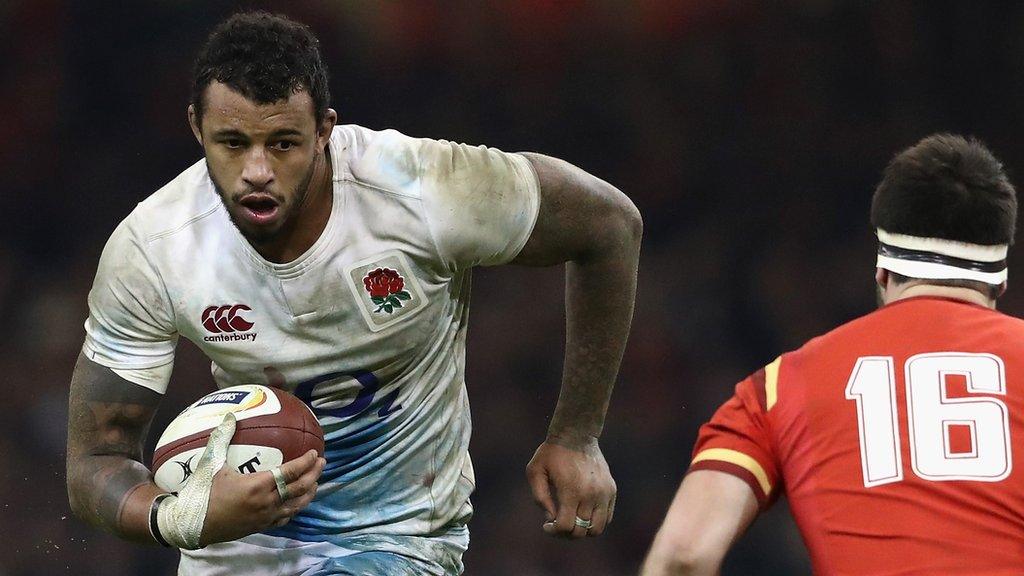 Courtney Lawes playing for England