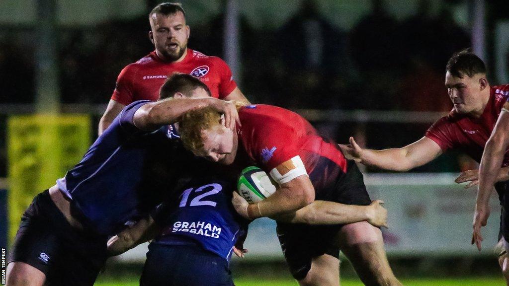 Cornish Pirates in action against London Scottish