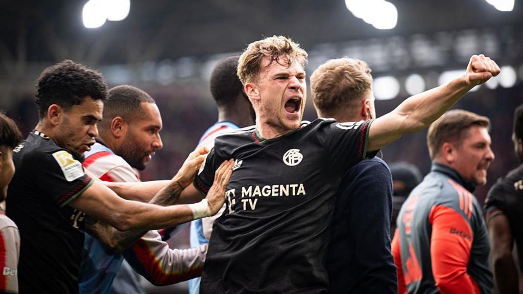 Bayern celebrate a goal