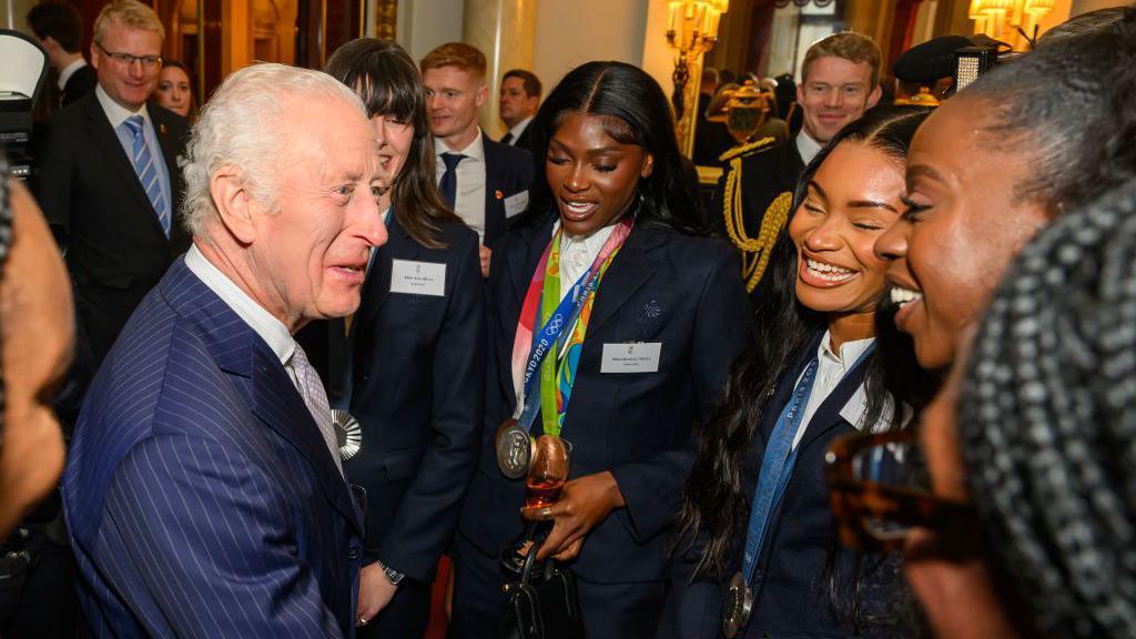 Members of Team GB meet King Charles III at Buckingham Palace